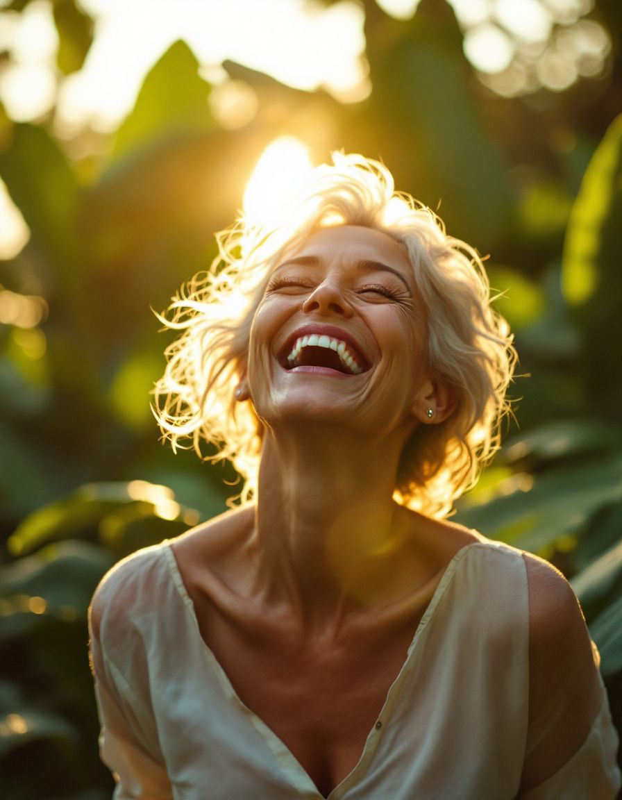 A person living vibrantly